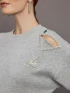CARBON38 MARTINI EMBELLISHED SWEATSHIRT