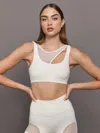 Carbon38 Mesh Overlay Bra