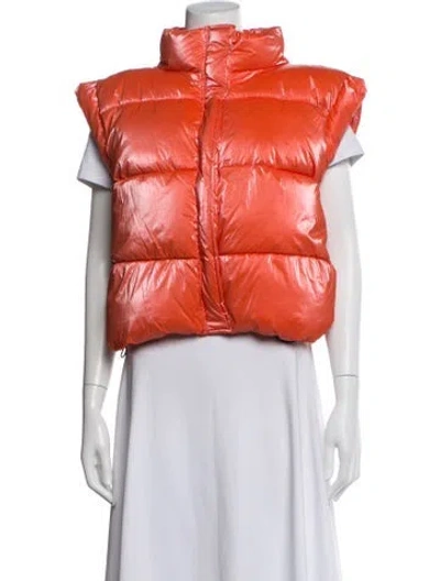 Pre-owned Carbon38 Nylon Down Jacket In Orange