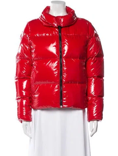Pre-owned Carbon38 Nylon Down Jacket In Red