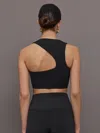 Carbon38 Open Back Bra In Melt In Black