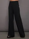 Carbon38 Pin Tuck Knit Pant In Black