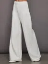 Carbon38 Pin Tuck Knit Pant In Moonbeam Heather