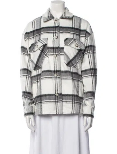 Pre-owned Carbon38 Plaid Print Jacket In Multi
