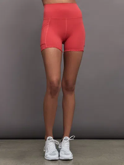 Carbon38 Pleated Tennis Ball Shortie In Melt In Tomato
