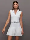 Carbon38 Pleated Tennis Dress In White