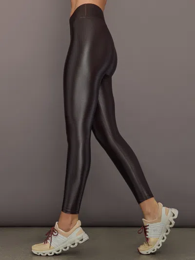 Carbon38 Regular Rise 7/8 Legging In Takara Shine In Brown