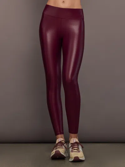 Carbon38 Regular Rise 7/8 Legging In Takara Shine In Purple