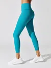 Carbon38 Ribbed 7/8 Legging In Blue