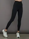 Carbon38 Ruched Mesh Legging In Melt In Black