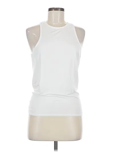Pre-owned Carbon38 Sleeveless Blouse In White