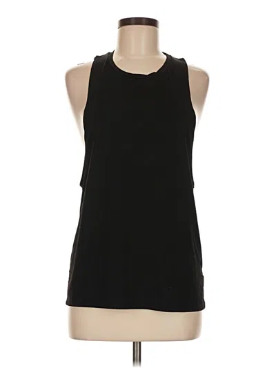 Pre-owned Carbon38 Sleeveless Top Black Halter Neckline Tops