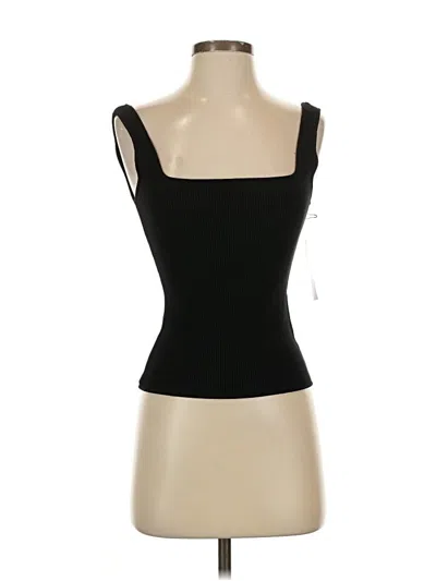 Carbon38 Sleeveless Top Black Sweetheart Neckline Tops