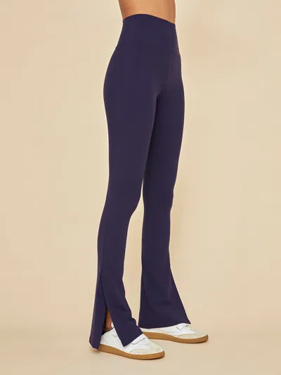Carbon38 Split Bootcut Legging In Melt In Blue
