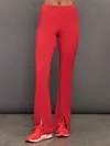 Carbon38 Split Leg Pant In Tomato