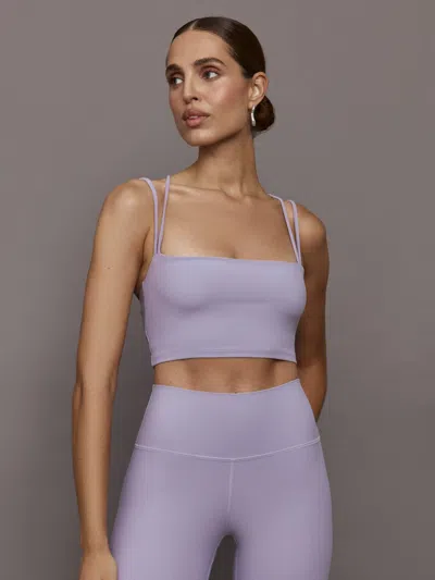 Carbon38 Strappy Bra In Melt In Lavender Grey