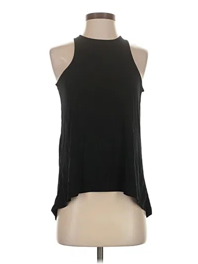Pre-owned Carbon38 Tank Top Black Halter Neckline Tops