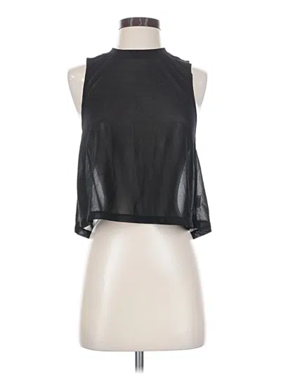 Pre-owned Carbon38 Tank Top Black Halter Neckline Tops