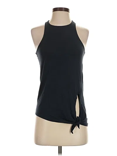 Pre-owned Carbon38 Tank Top Black Halter Neckline Tops