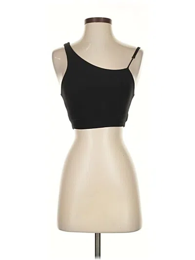 Pre-owned Carbon38 Tank Top Black Strapless Neckline Tops