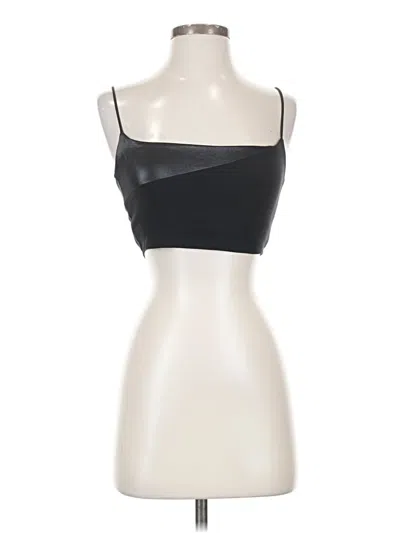 Pre-owned Carbon38 Tank Top Black Strapless Neckline Tops