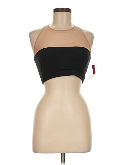 Pre-owned Carbon38 Tank Top Black Strapless Neckline Tops