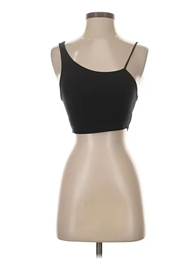 Pre-owned Carbon38 Tank Top Black Strapless Neckline Tops