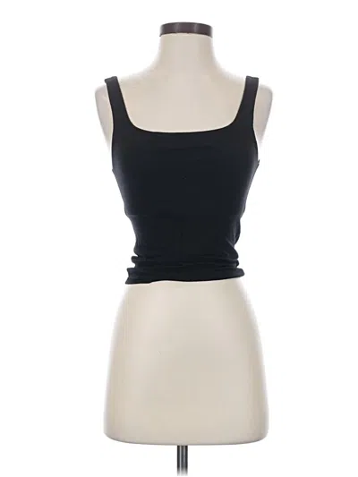 Pre-owned Carbon38 Tank Top Black Strapless Neckline Tops