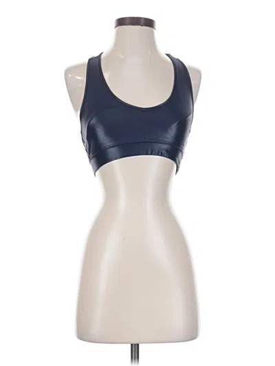 Pre-owned Carbon38 Tank Top Blue Halter Neckline Tops
