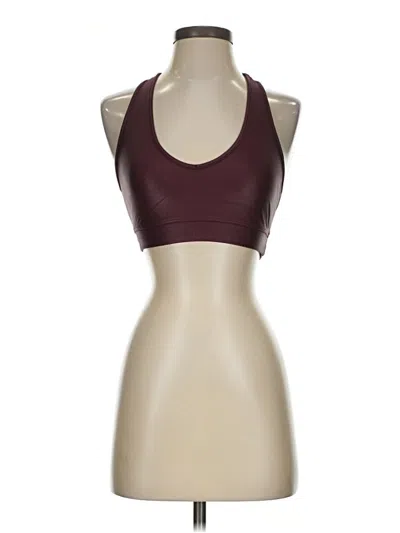 Pre-owned Carbon38 Tank Top Burgundy Halter Neckline Tops