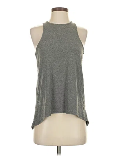 Pre-owned Carbon38 Tank Top Gray Halter Neckline Tops