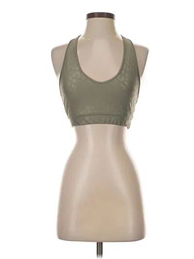 Pre-owned Carbon38 Tank Top Green Halter Neckline Tops