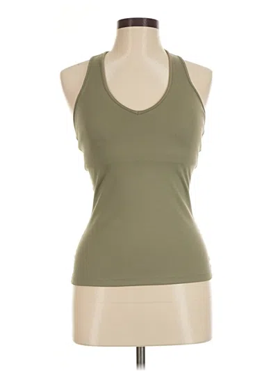 Pre-owned Carbon38 Tank Top Green Halter Neckline Tops