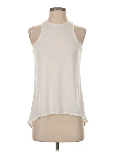 Pre-owned Carbon38 Tank Top Ivory Halter Neckline Tops