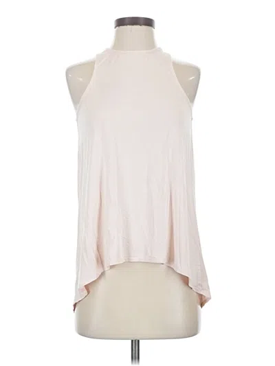 Pre-owned Carbon38 Tank Top Pink Halter Neckline Tops