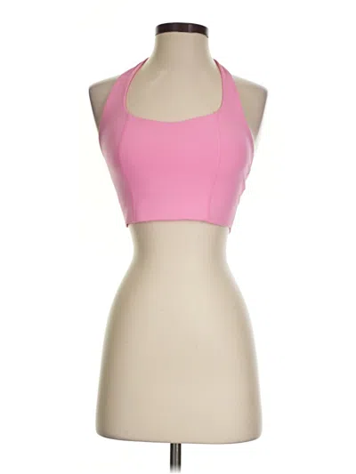 Pre-owned Carbon38 Tank Top Pink Halter Neckline Tops