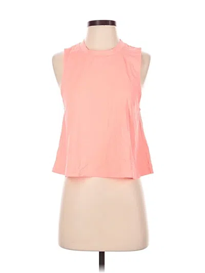 Pre-owned Carbon38 Tank Top Pink Halter Neckline Tops