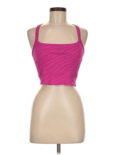 Pre-owned Carbon38 Tank Top Pink Strapless Neckline Tops