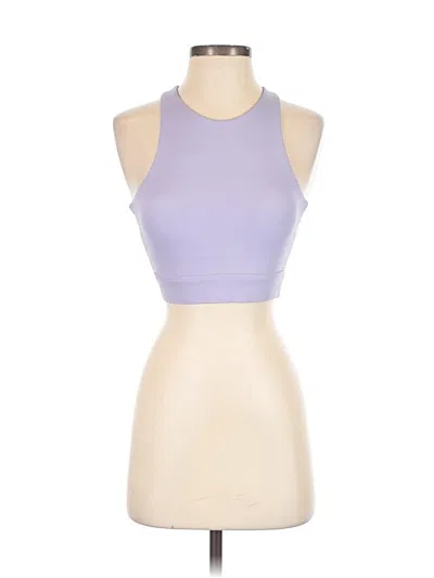 Pre-owned Carbon38 Tank Top Purple Halter Neckline Tops