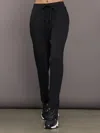 Carbon38 Tapered Leg Jogger In Interlock In Black
