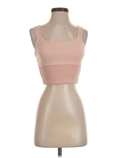 Pre-owned Carbon38 Tube Top Pink Strapless Neckline Tops