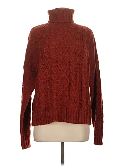 Carbon38 Turtleneck Sweater In Brown