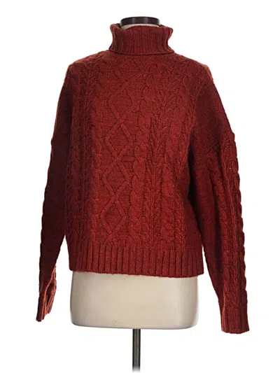 Pre-owned Carbon38 Turtleneck Sweater In Red