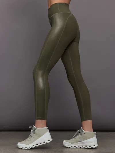 Carbon38 Tuxedo Legging In Olive