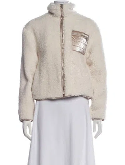 Pre-owned Carbon38 Tweed Pattern Jacket In Neutral