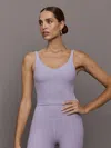 Carbon38 V- Neck Tank In Melt In Lavender Grey