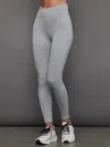 Carbon38 Wrap Legging In Heather Melt In Silver Heather