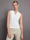 Carbon38 Wrap Neck Tank In White