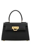 Carbotti Black Leather Greta Handbag