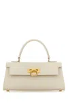 Carbotti Ivory Leather Masami Handbag In Neutral